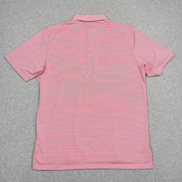 NEW Peter Millar Polo Shirt Large Striped Crown Sport County Louth Golf Ireland - Picture 3 of 12